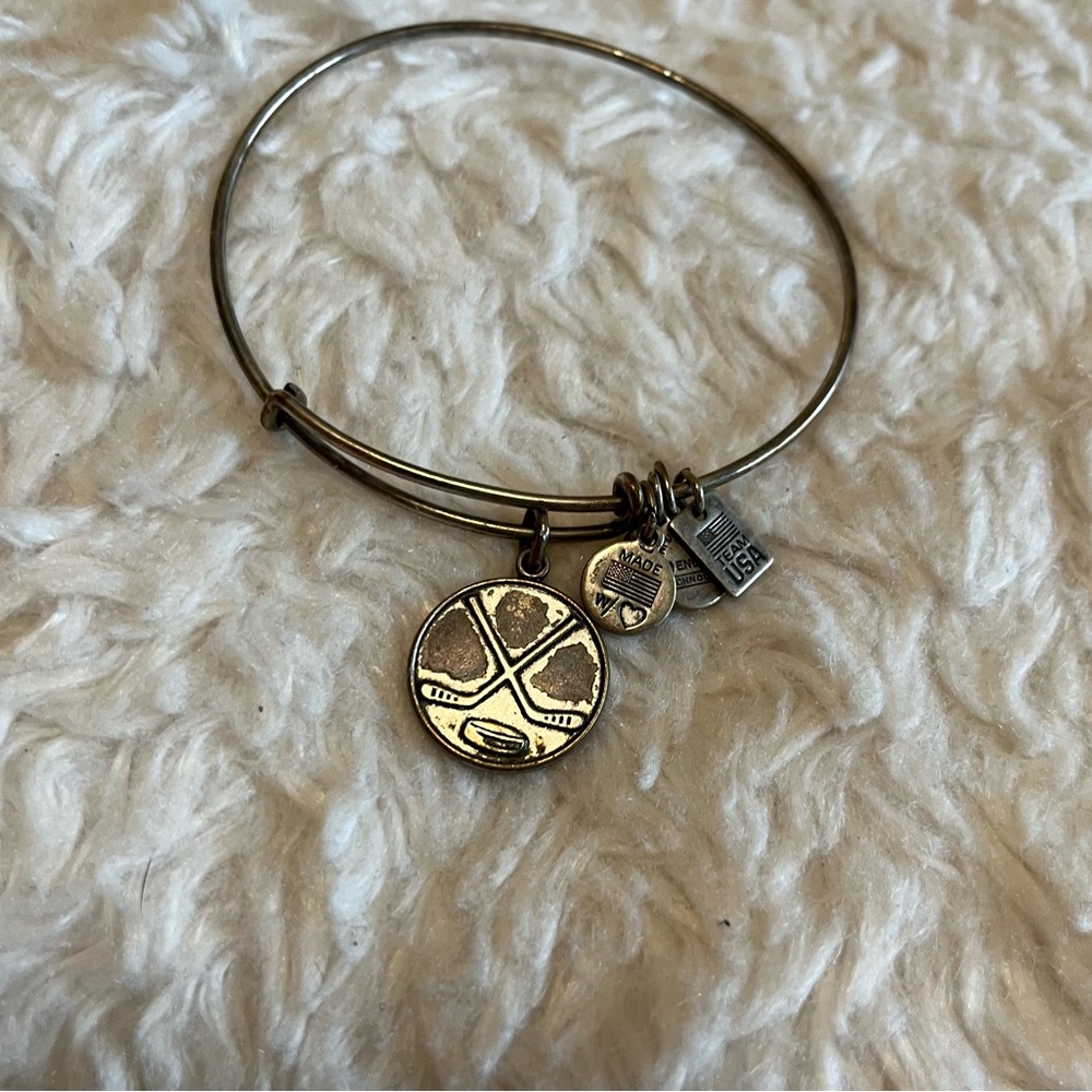 5 for $25! Alex and Ani Hockey Bracelet Silver